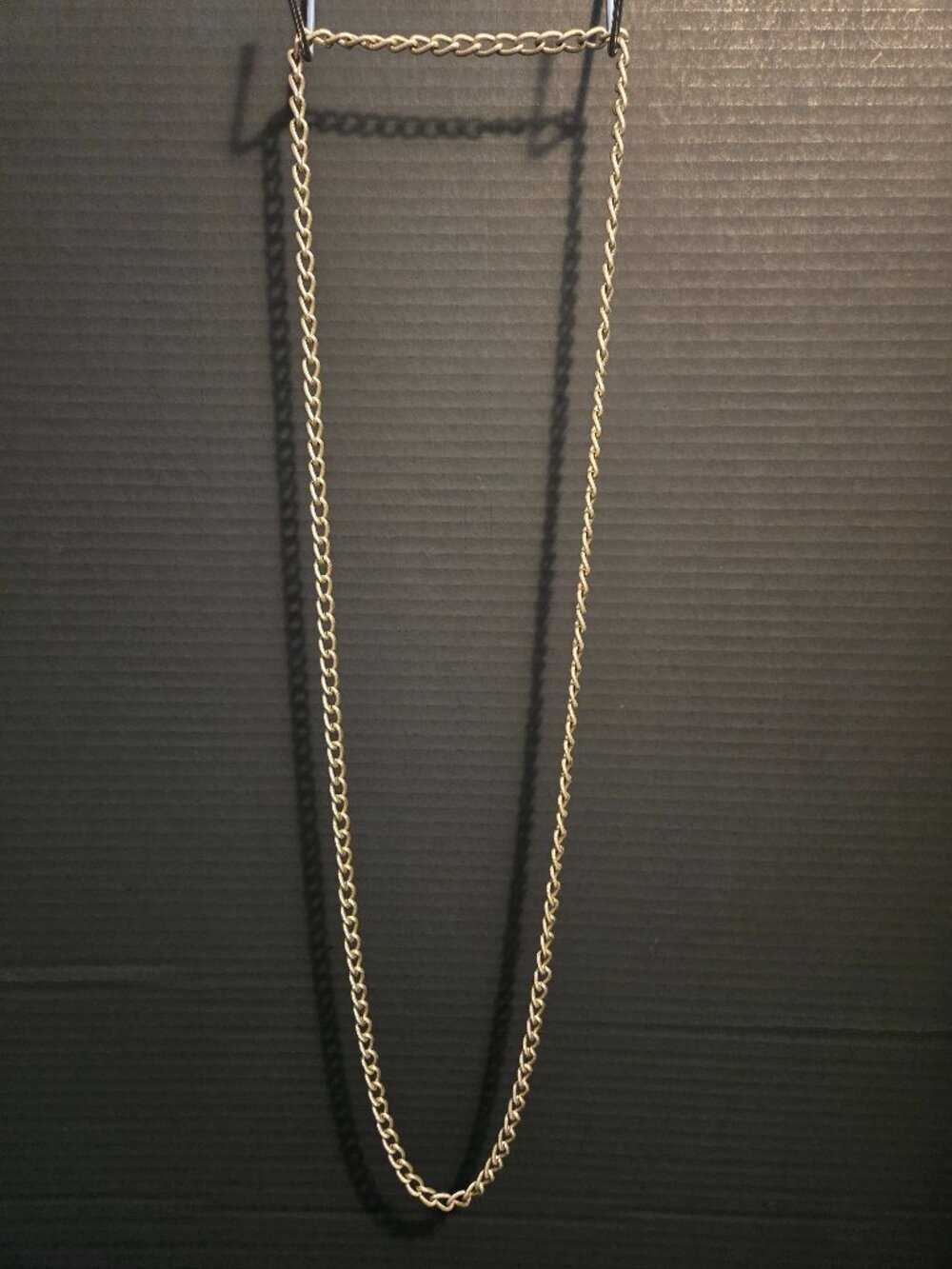 Necklace Light Weight Silver Color Chain Length 26" - Picture 1 of 2